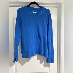 Sonoma Women's Bright Blue Crew Neck Sweater